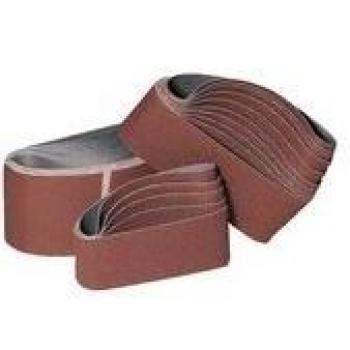 Flexovit 63642579710 Bandas Portátiles de Tela de Óxido de Aluminio, 100 mm A x 690 mm D, 120 Grano, Set de 10
