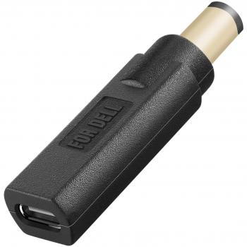 Adaptador de carga USB-C a portátil DELL 7,4 x 5,0 mm, 100 W, negro