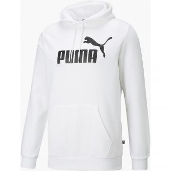 PUMA Essential Big Logo Hoodie Sudadera para Hombre con Capucha Algodón Color Blanco 586686-02
