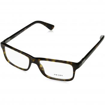 PRADA PR 06SV Eyeglasses 2AU1O1 Havana 56-16-140