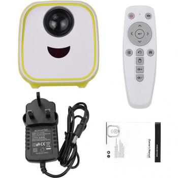 Mini Proyector LED Infantil para Cine en Casa 480x320 Resolución Nativa 50000 Horas con Control Remoto