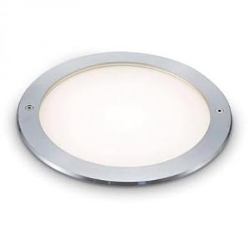Luz de Suelo Empotrada para Exteriores LED Ideal Lux Taurus Acero Ancho Redondo 620Lm 3000K IP67