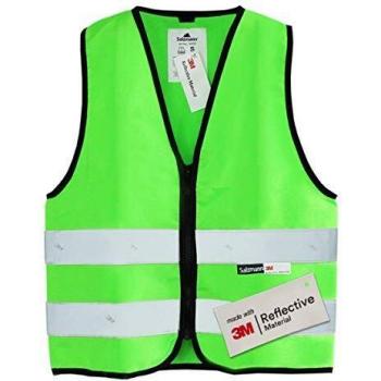 Salzmann 3M Chaleco de seguridad para niños | Hecho con cinta reflectante 3M | Verde