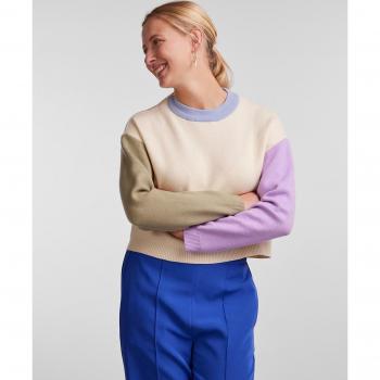 Pieces Jersey corto mujer color block