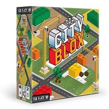 TCG Factory City BLOX Juego de Mesa para Adultos y niños a Partir de 6 años de Edad con Bloques de construcción y estética de puzle. 3 Niveles de dificultad Distintos. 2 a 4 Jugadores