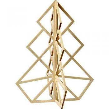 Árbol de Navidad 3D, Altura 60 cm, Ancho 48 cm, 1 Pieza
