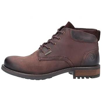 Cotswold Men's Woodmancote Lace Up Work Boots - Brown Leather - Size UK 8