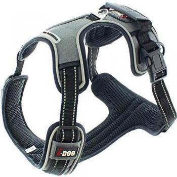 Arnés para Perro I-DOG Style Talla L Color Negro y Gris Unisex