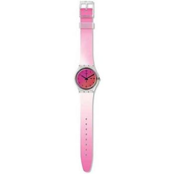 Swatch Womens Analogue Swiss Quartz Watch with Silicone Strap GE719