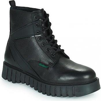 Kickers Women's Kick Fabulous Black Combat Boots