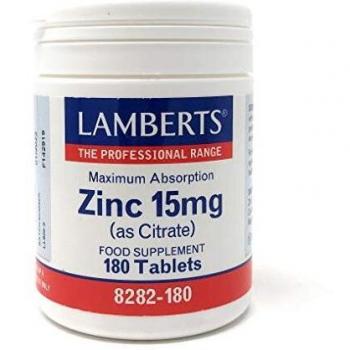 Lamberts Zinc 15mg - 180 Tabletas