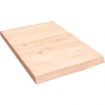 Estantería de pared 40x60x(2-4) cm Roble macizo sin tratar