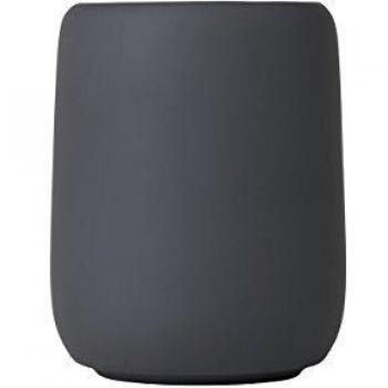 Portacepillos de dientes Blomus Sono, cerámica gris magnet, 300 ml, suave al tacto, dimensiones: 11 x 8.5 x 8.5 cm