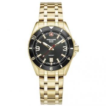 Reloj Suizo Militar Alpine Sierra 7034.1117 Oro Negro 42mm 10ATM