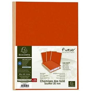 Subcarpetas con fuelle lomo de tela Forever® - Exacompta 770007E