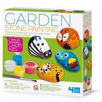 4M 404766 Little Craft Garden - Pintura de piedra, multicolor