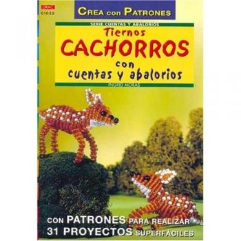 Serie Abalorios nº 22. TIERNOS CACHORROS CON CUENTAS Y ABALORIOS