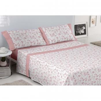 ES-Tela - Juego de sábanas Estampadas Paola Color Malva