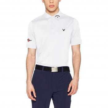 Callaway Tour II Polo de Golf, Hombre, Blanco, L