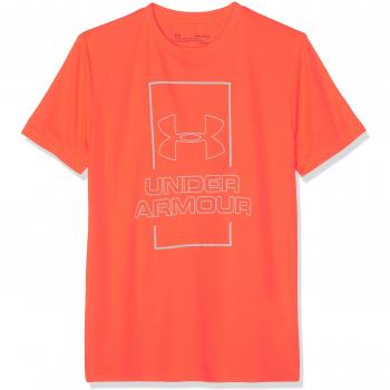 Under Armour Vertical Box tee Camiseta, Niños, Naranja