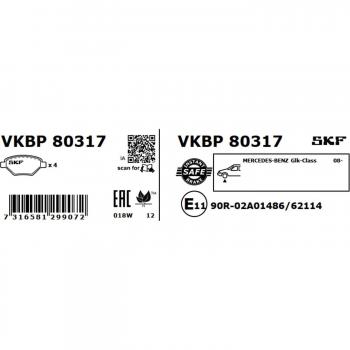 Pastillas de freno SKF VKBP 80317