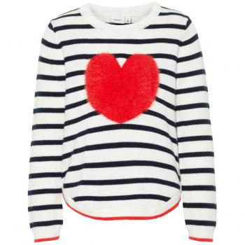 NAME IT Nmfluvifa LS Knit Box suéter, Dark Sapphire, 125