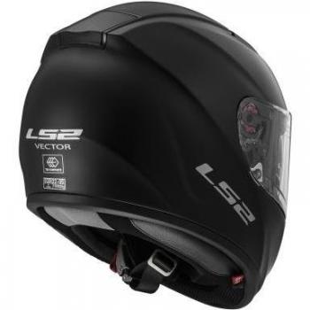 LS2 103971011XXS FF397 Casco Vector Solid, Color Negro Mate, Tamaño XXS