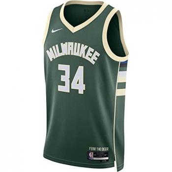 Nike Milwaukee Bucks NBA Icon Edition Swingman Jersey - White - Size: 2X-Large