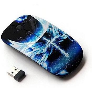 KOOLmouse [ Ratón óptico 2.4G inalámbrico ] [ God Cross Night Sky Wings Moon ]