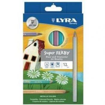 Lyra Super Ferby Metallic, estuche 12 Unidades