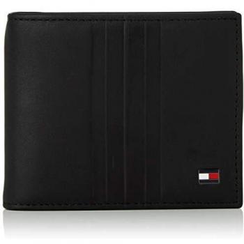 Tommy Hilfiger - Th Metro Mini Cc Wallet W/Clip, Carteras Hombre, Negro