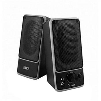 3Go Altavoces W400 2.0 USB Negro