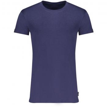 Gaudi Blue Cotton T-Shirt - Male, Size: S, Short Sleeve, Logo