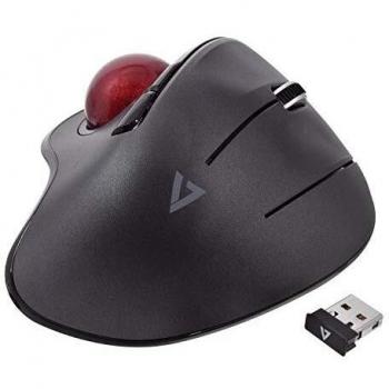 Ratón Ergonómico Óptico V7 MW650 Negro 1200 DPI