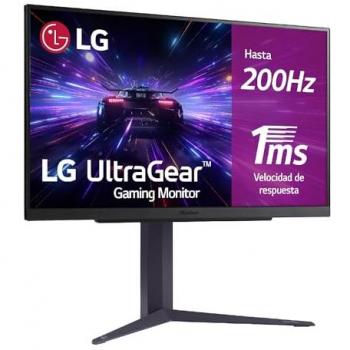 Monitor Gaming LG Ultragear 27GS85Q-B 27 LED Nano IPS QHD 180Hz G-Sync Compatible, resolución 2560 x 1440, tiempo de respuesta de 1 ms, conectividad HDMI y Display