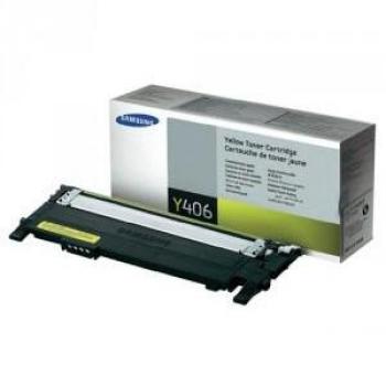 Samsung CLT-Y406S Tóner Original Amarillo 1.000 Páginas para CLP-360/365/CLX-3300/3305/Xpress C460FW/C460W SU462A