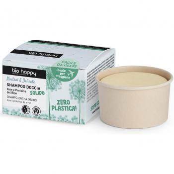 Champú y Gel de Ducha Sólido Bio Happy Neutro y Delicado 2 en 1, 50 g