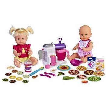 Nenuco - Hermanitas Traviesas en la Cocina, 2 Muñecas Bebés Comiditas, Multicolor,