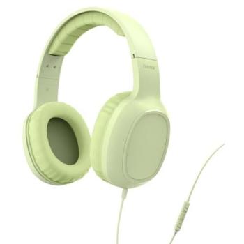 Auriculares Hama Fun C Alámbricos USB-C con Micrófono para Llamadas y Música, Color Verde