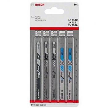 BOSCH 2608667853 - Hoja de sierra de calar T44D,T1B,T18A: 5 uds