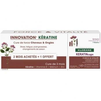 Klorane KeratinCaps Hair and Nail Strengthening Capsules Pack (90 capsules)