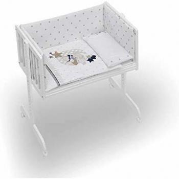 Minicuna Colecho con Textil Amoroso Beige+ Regalo Tarjetas 3,2,1 Sonríe