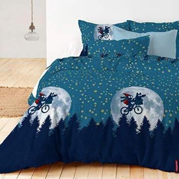 Kukuxumusu - Funda nórdica Mikasa 100% algodón, 260 x 220 cm, color azul
