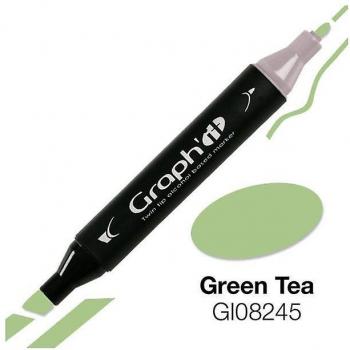 Rotulador Doble Punta Graph'It - Té Verde 15 x 1,5 x 1,5 cm - Indeleble y Fino