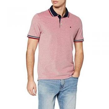 Jack & Jones Paulos Slim Fit Red Short Sleeve Polo Shirt M