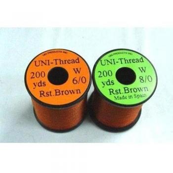 UNI 1 x Hilo Atado de Moscas - OXIDO Marron - 200 Yardas