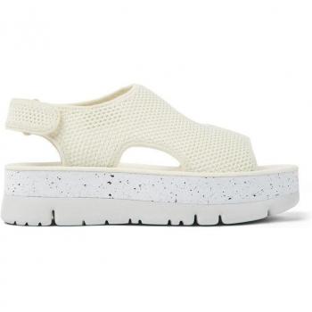 Sandalias de plataforma Camper K201544 Blanco con Cierre Autoadherente y Plantilla Acolchada