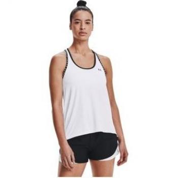Under Armour Women's Knockout Sleeveless Tank Top - White 2XL