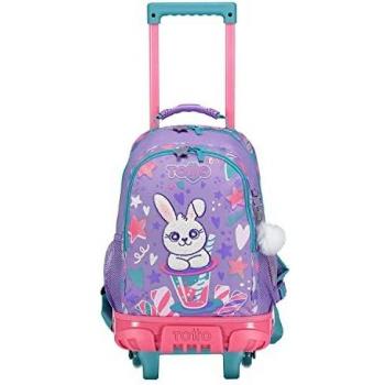 TOTTO Mochila escolar con ruedas pequeña - Bonnie Gumy