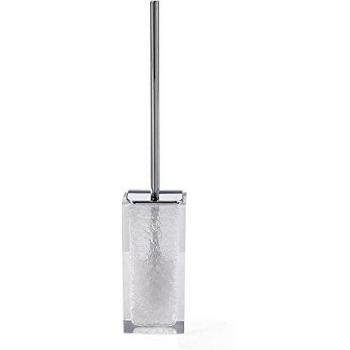 Gedy Antares Escobillero WC, Resina, Blanco, 8X8.7X47